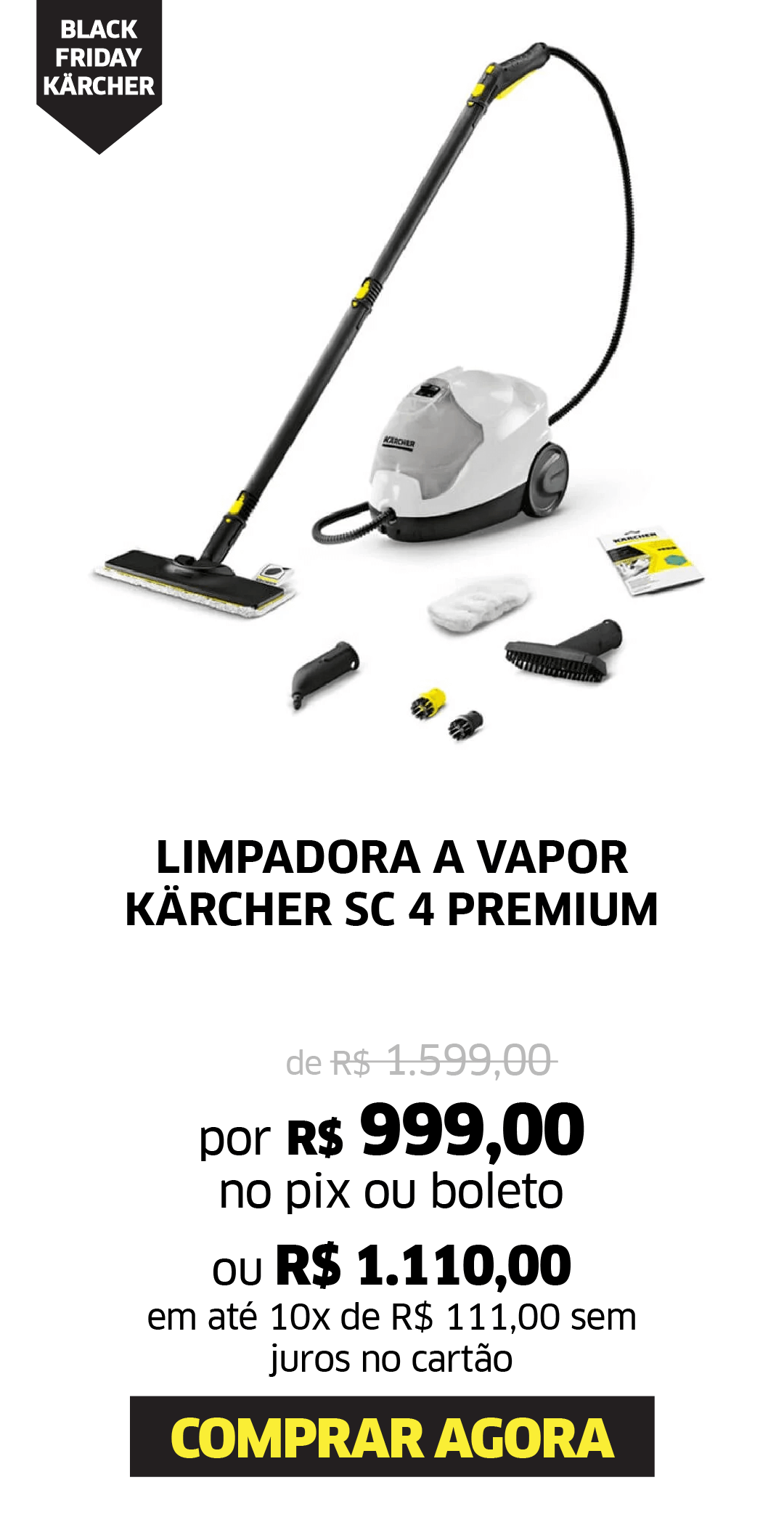 LIMPADORA A VAPOR KÄRCHER SC 4 PREMIUM