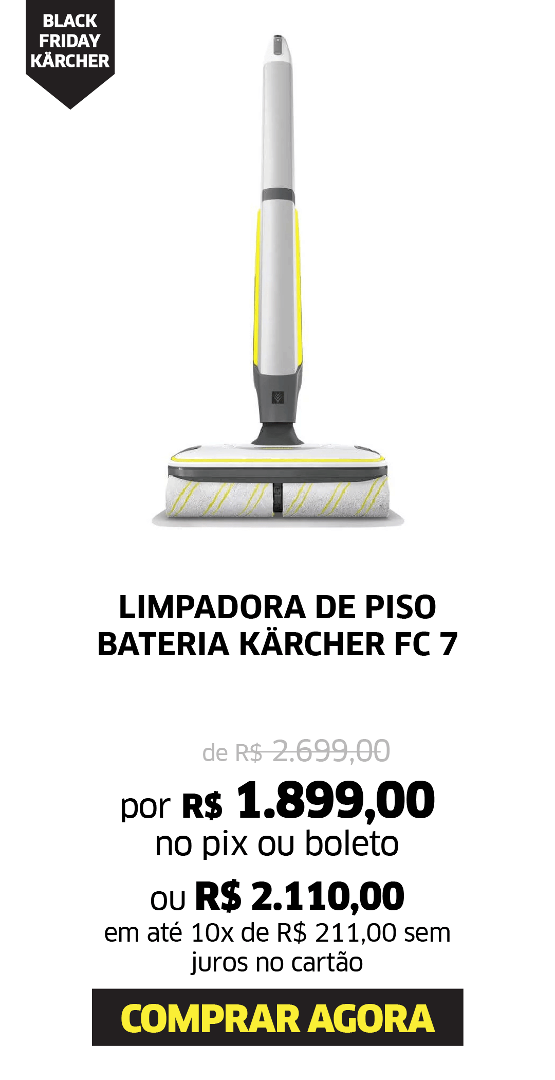 LIMPADORA DE PISO BATERIA KÄRCHER FC 7