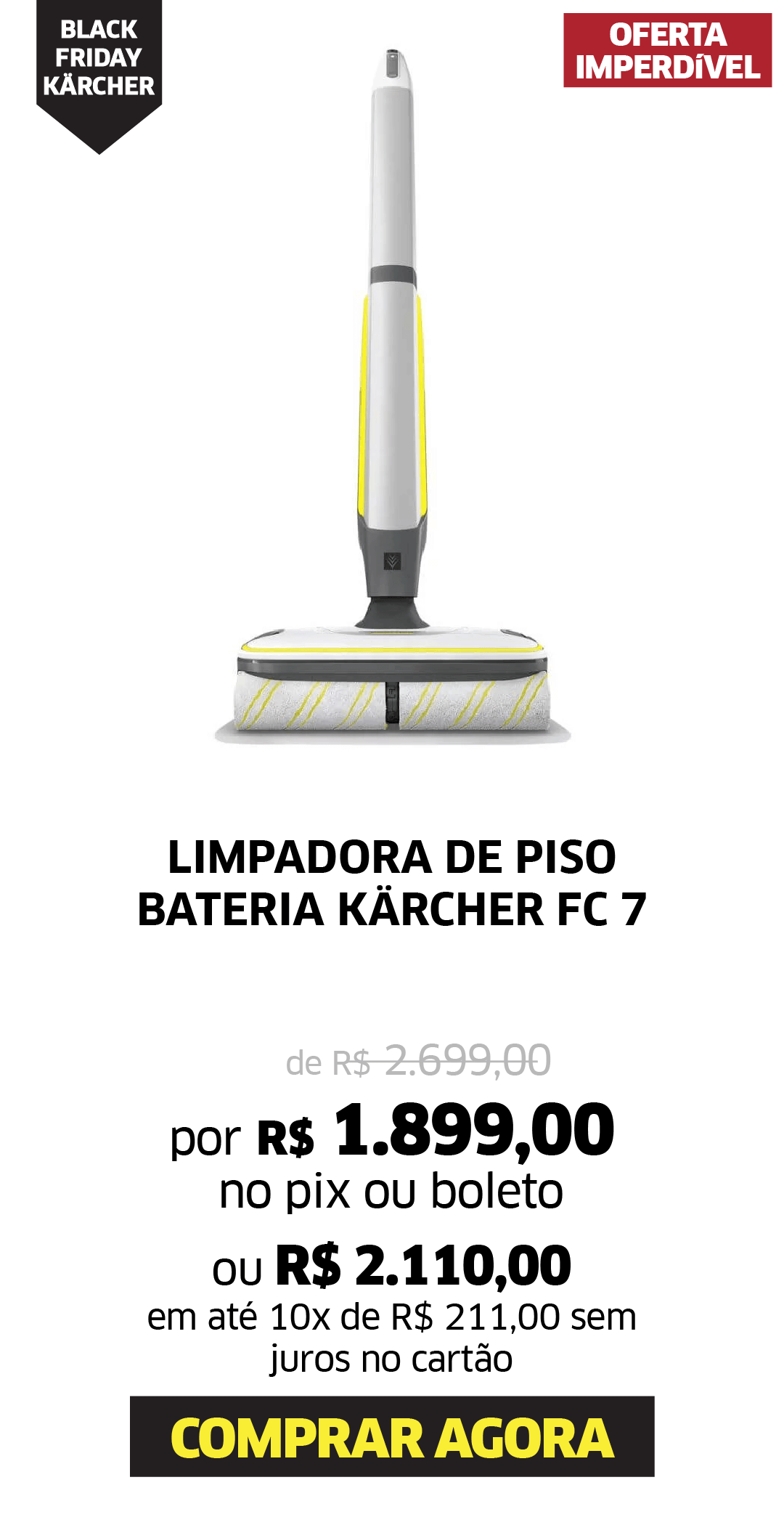 LIMPADORA DE PISO BATERIA KÄRCHER FC 7