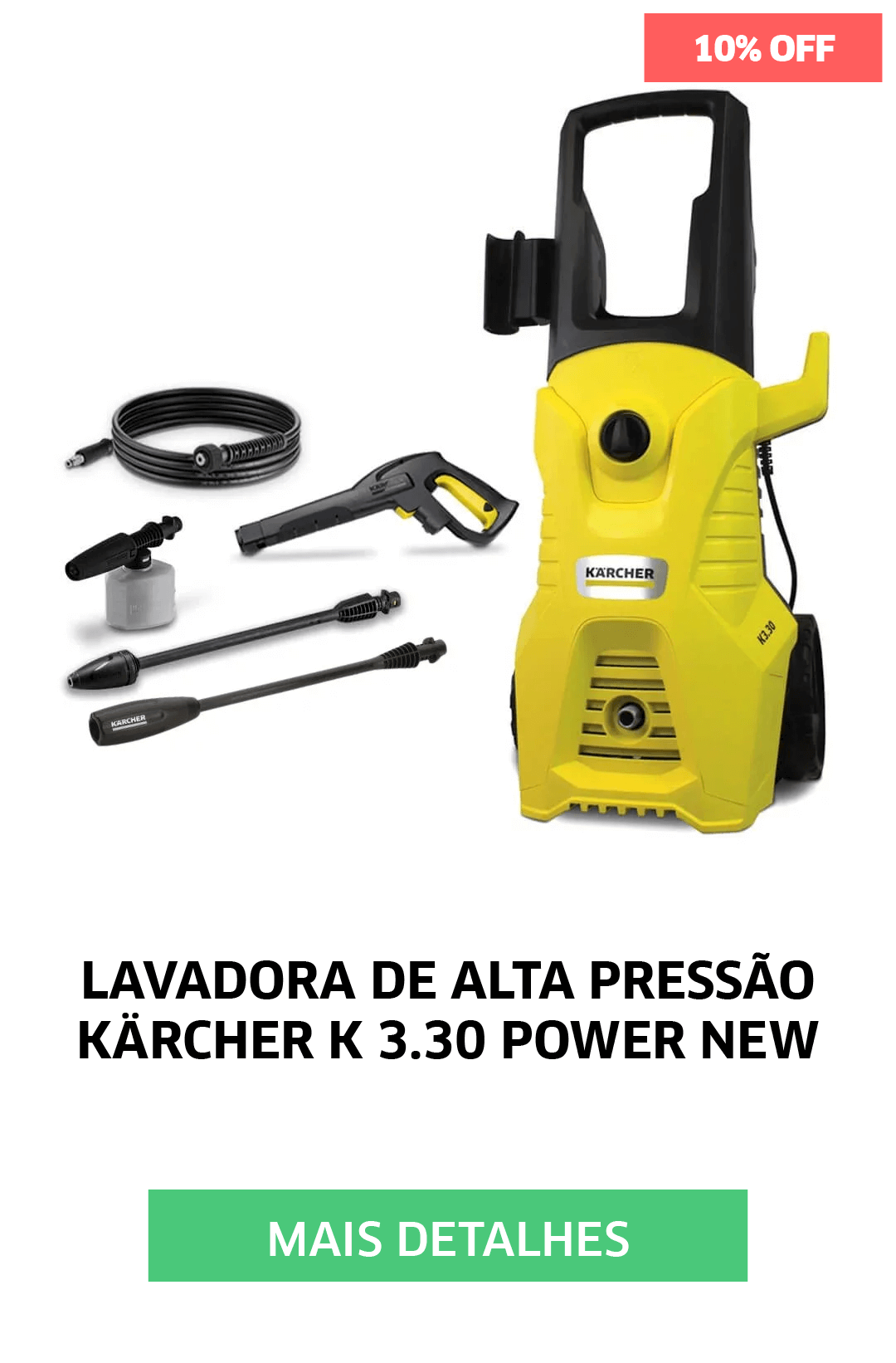 LAVADORA DE ALTA PRESSÃO KARCHER K 3.30 POWER NEW