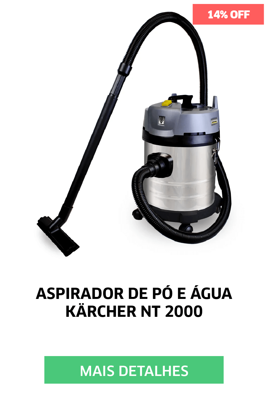 ASPIRADOR DE PÓ E ÁGUA KARCHER NT 2000