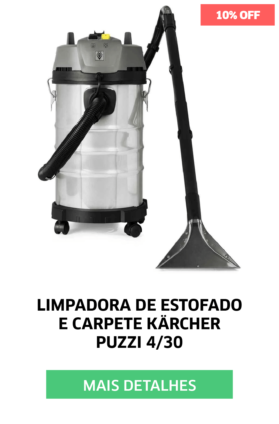 LIMPADORA DE ESTOFADO E CARPETE KARCHER PUZZI 4/30