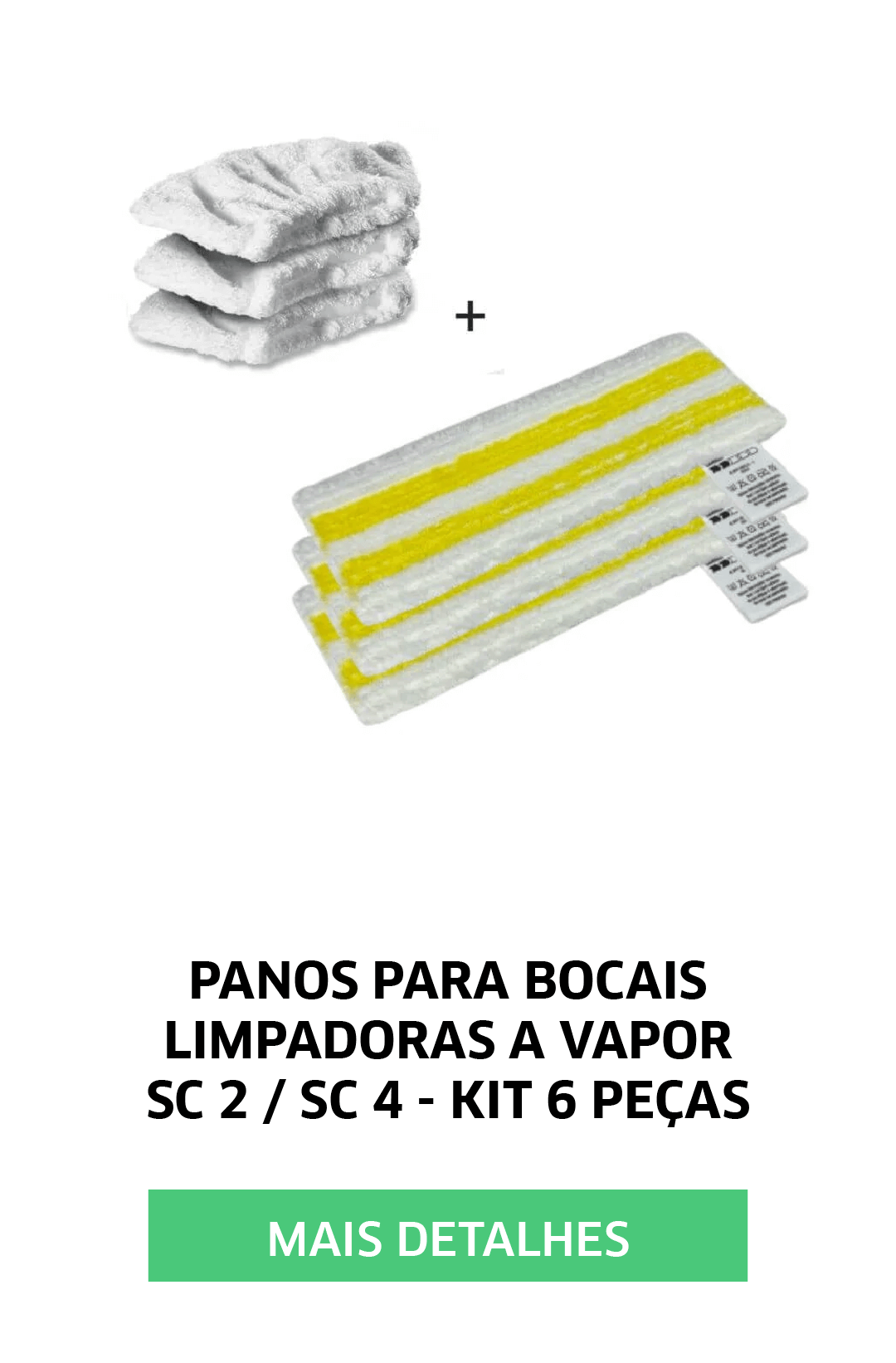 PANOS PARA BOCAIS SC 2 / SC 4 - KIT 6 PEÇAS