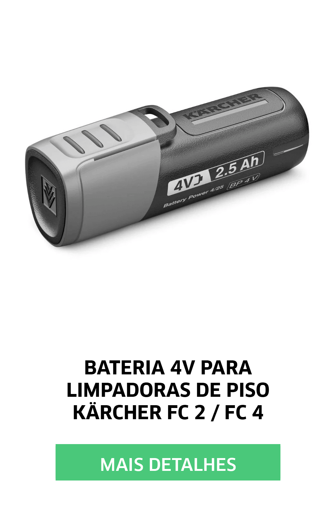 BATERIA 4V PARA LIMPADORA DE PISO KARCHER FC 2 / FC 4