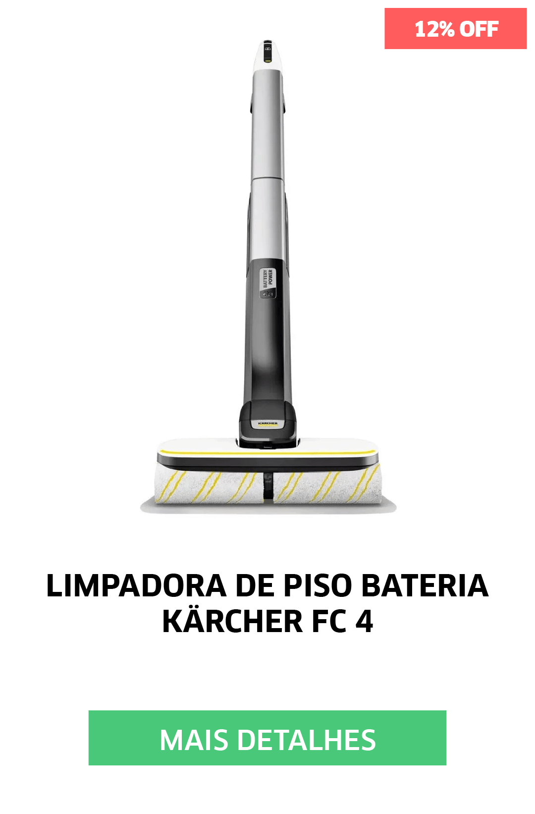 LIMPADORA DE PISO BATERIA KARCHER FC 4