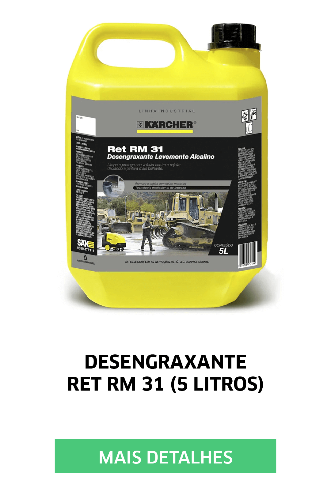 DESENGRAXANTE RET RM 31 (5 LITROS)