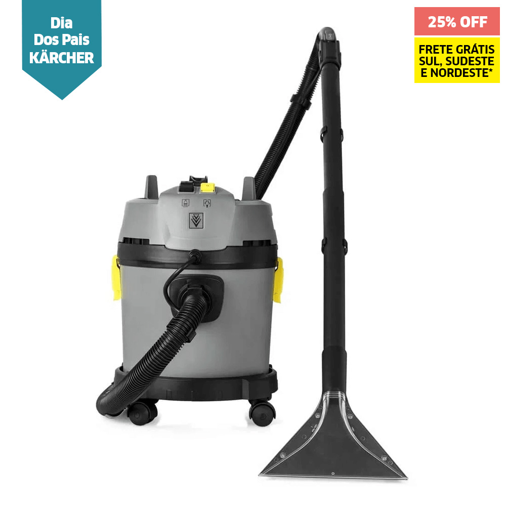 LIMPADORA DE ESTOFADO E CARPETE KARCHER PUZZI 4/15 CLASSIC