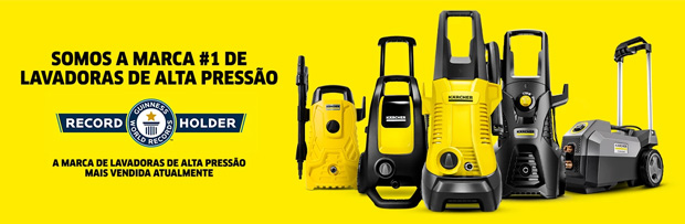 Kärcher é a marca número 1 de lavadoras de alta pressão Kärcher é a marca número 1 de lavadoras de alta pressão