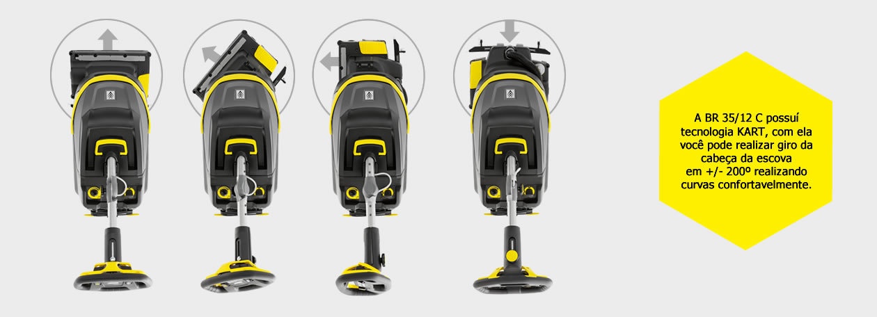 Limpadora compacta Karcher BR 35/12-C rotação