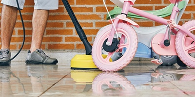 Limpeza áreas externas limpadora alta pressão