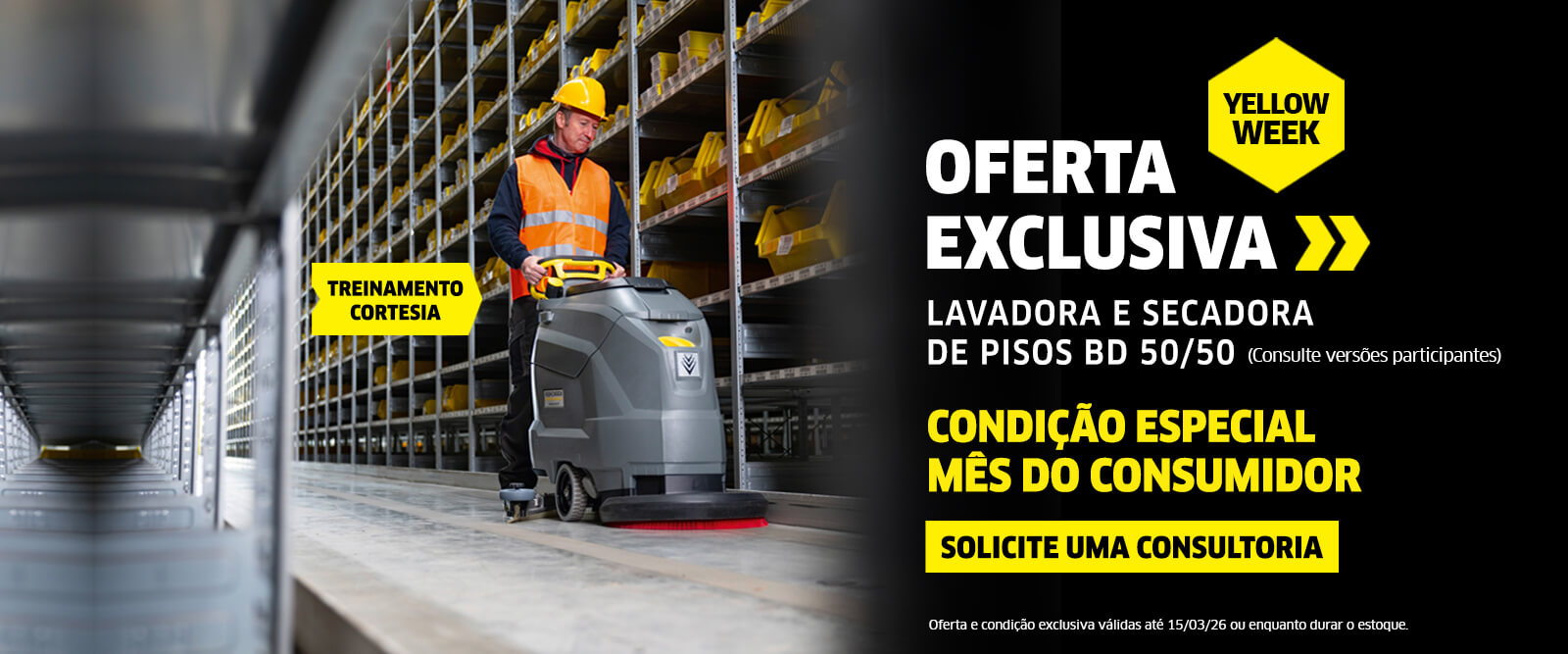 Oferta limpeza de pisos profissional BD 50/50 Karcher