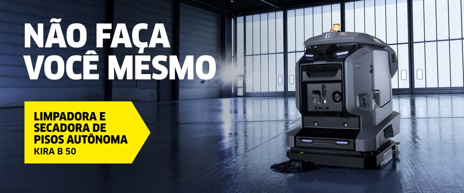 Limpeza de pisos profissional robô Kira